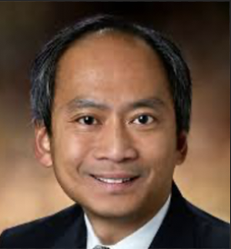Headshot of Cuong Do. Cuong wears a black suit and tie.
