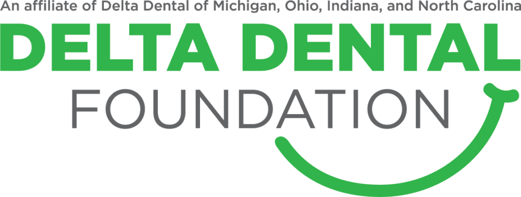 The Delta Dental Foundation logo in green and gray.