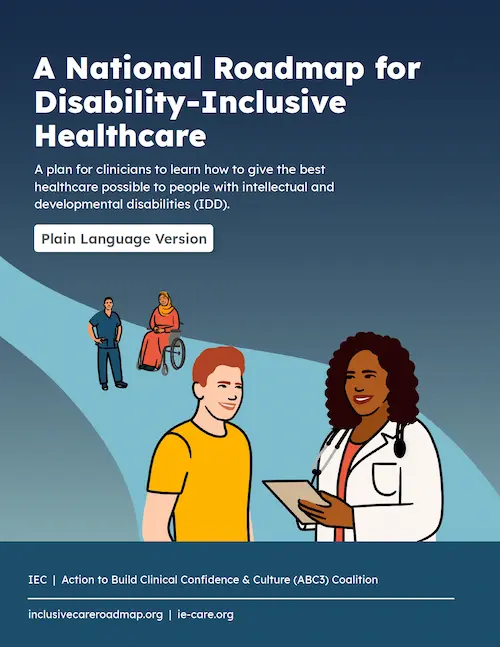 The cover of the National Roadmap for Disability-Inclusive Healthcare.