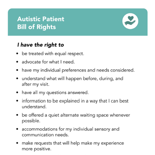 Screenshot of Autistic Patient Bill of Rights.