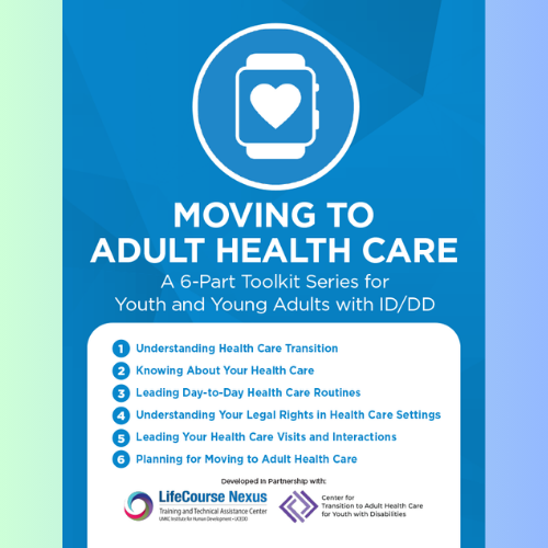 "Moving to Adult Health Care" screenshot.