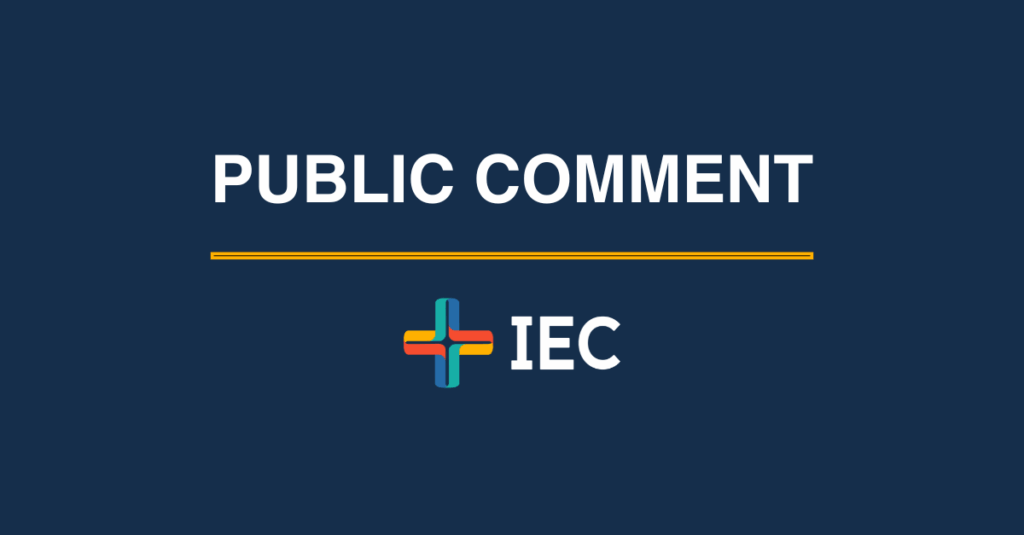 Public Comment - IEC